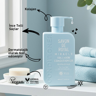 Miracle İnce Telli Saçlar İçin Canlandırıcı Etkili Saç Kremi 500 ml - Görsel 3