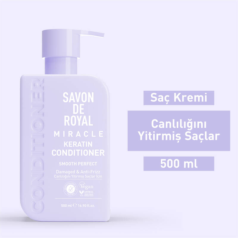 Miracle Canlılığını Yitirmiş Saçlar İçin Pürüssüz Etkili Saç Kremi 500 ml - Görsel 2