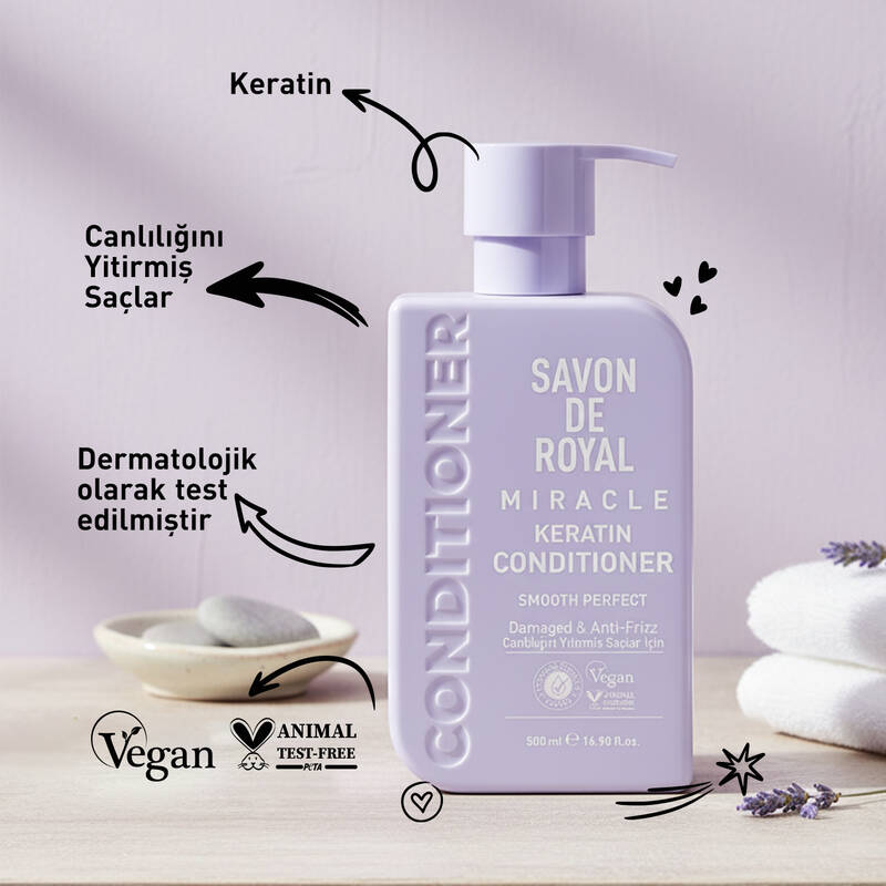 Miracle Canlılığını Yitirmiş Saçlar İçin Pürüssüz Etkili Saç Kremi 500 ml - Görsel 3