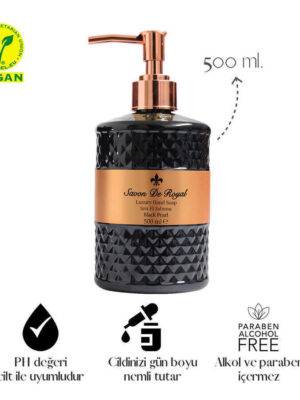 Luxury Vegan Sıvı Sabun Black Pearl 500 ml